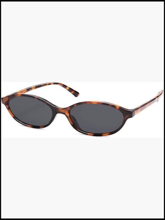 Retro Oval Cat Eye Sunglasses with 99% UV Protection Lightweight Acetate main image 4